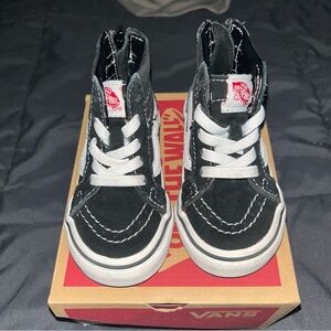 Vans toddler High-Top Black Sneakers 5c